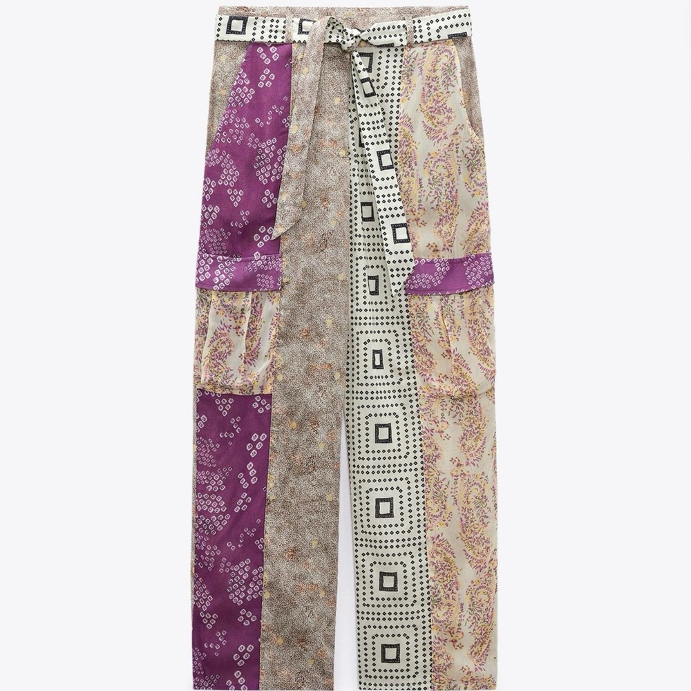 Zara Patchwork Pants
